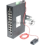 Коммутатор OSNOVO SW-81602/ILS, 16×1 Гбит/с PoE + 2×1 Гбит/с SFP, управляемый, вид 8