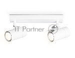 Накладной поворотный спот Ambrella light TA13177/2 WH белый GU10/2 max 12W 295*60*130