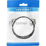 Патч-корд Vention прямой STP cat.8, RJ45 угол 360 - 1,5м. Черный