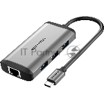 Мультифункциональный хаб Vention USB Type C 6 в 1 (CNCHB)