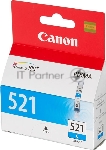 Картридж струйный CLI-521C (2934B004) голубой (535 стр.) для Canon Pixma iP3600, 4600, MP540,MP620, MP630, MP980