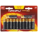 Батарейка щелочная AA Nanfu (10+2шт.)