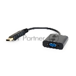 Переходник DisplayPort - VGA Cablexpert A-DPM-VGAF-02, 20M/15F, кабель 15 см, пакет