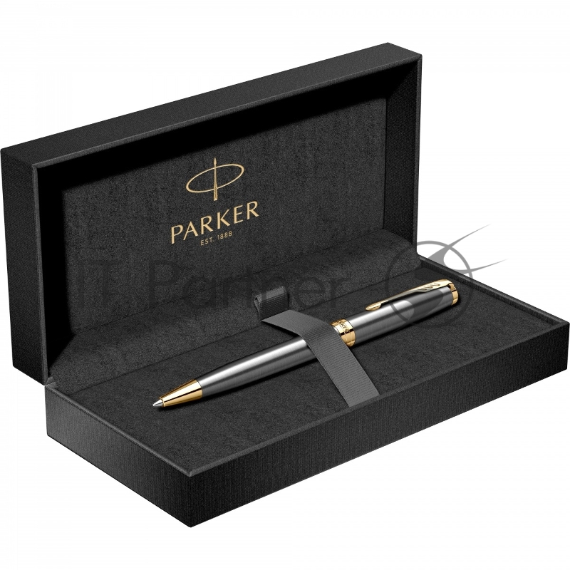 Ручка шариковая Parker Sonnet Grey Core GT (2213679) M, черные чернила, подарочная коробка