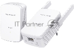 Комплект гигабитных Wi-Fi адаптеров Mercusys Powerline AV1000 Powerline kit with 300Mbps Wi-Fi, plug and play, up to 300 meters over an existing electrical circuit, the kit includes a MP510 and a MP500.