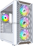 Компьютерный корпус Montech XR Wood белый без БП ATX 3x120мм 2xUSB3.0 audio bott PSU