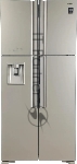 Холодильник Hitachi R-W660PUC7X GC шампань стекло двухкамерный 396/144л морозилка сверху, No Frost, Side by Side