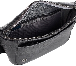 Сумка на пояс Piquadro Black Square CA2174B3/N, черный, натур.кожа