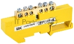 Шина PE "земля" на DIN-изоляторе ШНИ-6х9-6-Д-Ж IEK YNN10-69-6D-K05