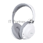Беспроводные/проводные наушники More Choice HW34S белый/серый, накладные, Bluetooth + проводной, сенсорное управление, до 4 ч