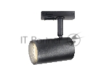 Трековый однофазный светильник со сменной лампой Ambrella light GL5129 BK черный GU10 max 12W