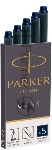 Картридж Parker Quink Z11 (CW1950385) черный/синие чернила для ручек перьевых (5шт)
