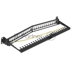Патч-панель наборная Lanmaster LAN-PPAR24OK-STP 19" 1U 24xRJ45 STP