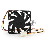 Вентилятор для корпуса Gembird D50BM-12AS-R черный, 50 мм, 5000 об/мин, 25 дБ, 3 pin