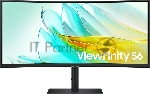 Монитор 34" Samsung ViewFinity S6 S34C650UAIXCI VA 3440x1440, 100 Гц, 5 мс, 21:9, 350 кд/м², 1xHDMI, 1xDP, 3xUSB, 1xUSB-C, 1xUSB-B, 1x3.5 мм, 2x5 Вт, изогнутый R1000, черный