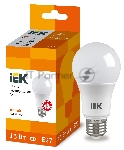 Лампа Iek LLE-A60-15-230-30-E27 светодиодная ECO A60 шар 15Вт 230В 3000К E27 IEK