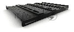 Полка стационарная Hyperline TSH3H-650-RAL9004 1U нагр.:100кг. 19" 650мм черный (упак.:1шт)