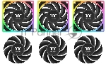 Система водяного охлаждения Thermaltake MAGCurve 360 Ultra ARGB Soc-AM5/AM4/1200/1700/1851 черный 4-pin 32.8-35.1dB Al LCD Ret (CL-W453- PL12SW-A), вид 2