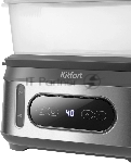 Пароварка Kitfort КТ-6280 3ярус. 1050Вт серый/серебристый, вид 6