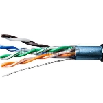 Кабель витая пара F/UTP cat.5e 4х2х24AWG solid CU PE Outdoor Standard черный