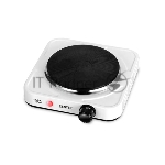 Плита настольная электрическая Centek CT-1506 белый, 1 кВт, ТЭН, конфорки - 1, эмаль, поворотные переключатели