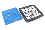 Фильтр HEPA для пылесоса Philips Power Pro Compact FC9331/09 FC9332/09 FC8010/01 2 шт
