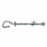 Крюк сквозной B 20/240-TE диаметр 20 мм, 24 kH
