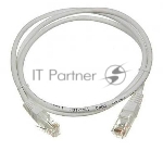 Патч-корд TWT UTP cat.6, с заливными колпачками, 1.0 м, серый