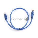 Патч-корд UTP Cablexpert cat.5e, 0.5м, литой, многожильный, синий