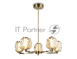 Светильник Ambrella light LH30104/5 SB/TI бронза/янтарь 27W 3000K D660*700