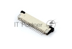 Разъем FPC  Half Coverage Top Contact 1.0K-BS-16PWB 16 pin высота 2мм шаг 1мм