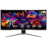 Монитор 34" MSI MPG 341CQPX QD OLED 3440x1440, 240 Гц, 0.03 мс, 21:9, 250 кд/м², 2xHDMI, 1xDP, 2xUSB-A 2.0, 1xUSB-C, 1x3.5 мм, изогнутый R1800, черный