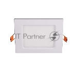 Светильник светодиодный ультратонкий встраив. PPL-S 6Вт 6500К IP40 WH 120мм квадрат Jazzway 5008243A