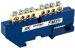 Шина IEK YNN10-69-8D-K07 N "ноль" на DIN-изол ШНИ-6х9-8-Д-С IEK