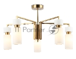 Люстра Ambrella light LH56124/5 BS/FR латунь/белый матовый E14*5 max 40W D605*350