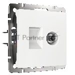Розетка ТВ+Ethernet RJ-45 6 cat.(белый)