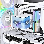 Система водяного охлаждения Thermaltake MAGCurve 360 Ultra Snow ARGB Soc-AM5/AM4/1200/1700/1851 белый 4-pin 32.8-35.1dB Al LCD Ret (CL-W454- PL12SW-A), вид 5