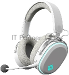 Беспроводные/проводные наушники GMNG GG-HS405W белый, полноразмерные, Bluetooth + радиоканал + проводной, до 40 ч