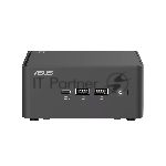 Платформа системного блока Nettop ASUS NUC Model: NUC15CRH, Intel Core 3 Processor 100U, 2xDDR5-5600 SO-DIMM supp, Intel Graphics, Wi-Fi 7, BT v5.4, 3xUSB 3.2 Gen2, 1xUSB 2.0, 1xUSB 3.2 Gen2 Type-C + 2xT-bolt (incl. DP 2.1 and USB4), 2xHDMI 2.1, 1xRJ45 LAN, 1xDC-in, Supp:128Gb~8TB M.2 2280 NVMePCIe5.0 x 4 SSD or 128Gb~8TB M.2 2280 NVMePCIe4.0x4 SSD+128Gb~2TB M.2 2242 NVMePCIe4.0x4 SSD, 19VDC, 6.32A, 120W Adapter, W/O OS, ASUS LOGO, черный