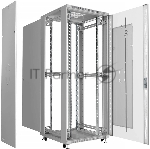 Шкаф телекоммуникационный напольный Cabeus, IP20, 42U, 2055х800х800 мм (ВхШхГ), дверь: стекло, разборный, цвет: серый, вид 4