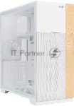 Корпус InWin F5 CS19 White, Full-Tower, белый, закалённое стекло, ARGB подсветка, 3 x 140 мм (2 спереди, 1 сзади)