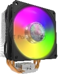 Кулер для процессора Cooler Master Hyper 212 ARGB черный, 120 мм, алюминий/медь, 1800 об/мин, 27 дБ, 4 pin, 150 Вт, 157 мм