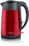 Электрочайник Bosch TWK3P424 красный, 1.7 л, 2400 Вт, скрытый нагревательный элемент