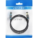 Патч-корд Vention прямой SFTP cat.8 RJ45 - 8м. Черный Тканевая оплетка