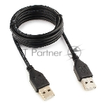 Кабель USB2.0 Pro Cablexpert CCP-USB2-AMAM-6, AM/AM, 1.8м, экран, черный, пакет
