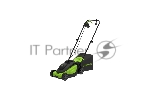 Газонокосилка электрическая GreenWorks GD1200LM32, 220v, 32 см, 1.2 кВт (2517807)