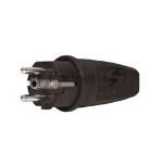Вилка прямая c заземлением каучук 16А 250В IP44 (602227) UNIVersal