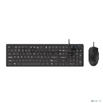 Проводной комплект Philips SPT6264, USB 2.0 104 клав/3 кнопки, 800-2400dpi, русская заводская раскладка, чёрный