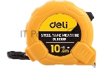 Рулетка Deli DL9010B 10мx25мм Метрическая. Корпус ударопрочный, компактный.
