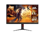 Монитор 27" AOC Q27G4Z IPS 2560x1440, 260 Гц, 1 мс, 16:9, 350 кд/м², HDMI 2.0, DP 1.4, 3.5 Jack, FreeSync, Flicker-Free, VESA 100x100, черный/красный